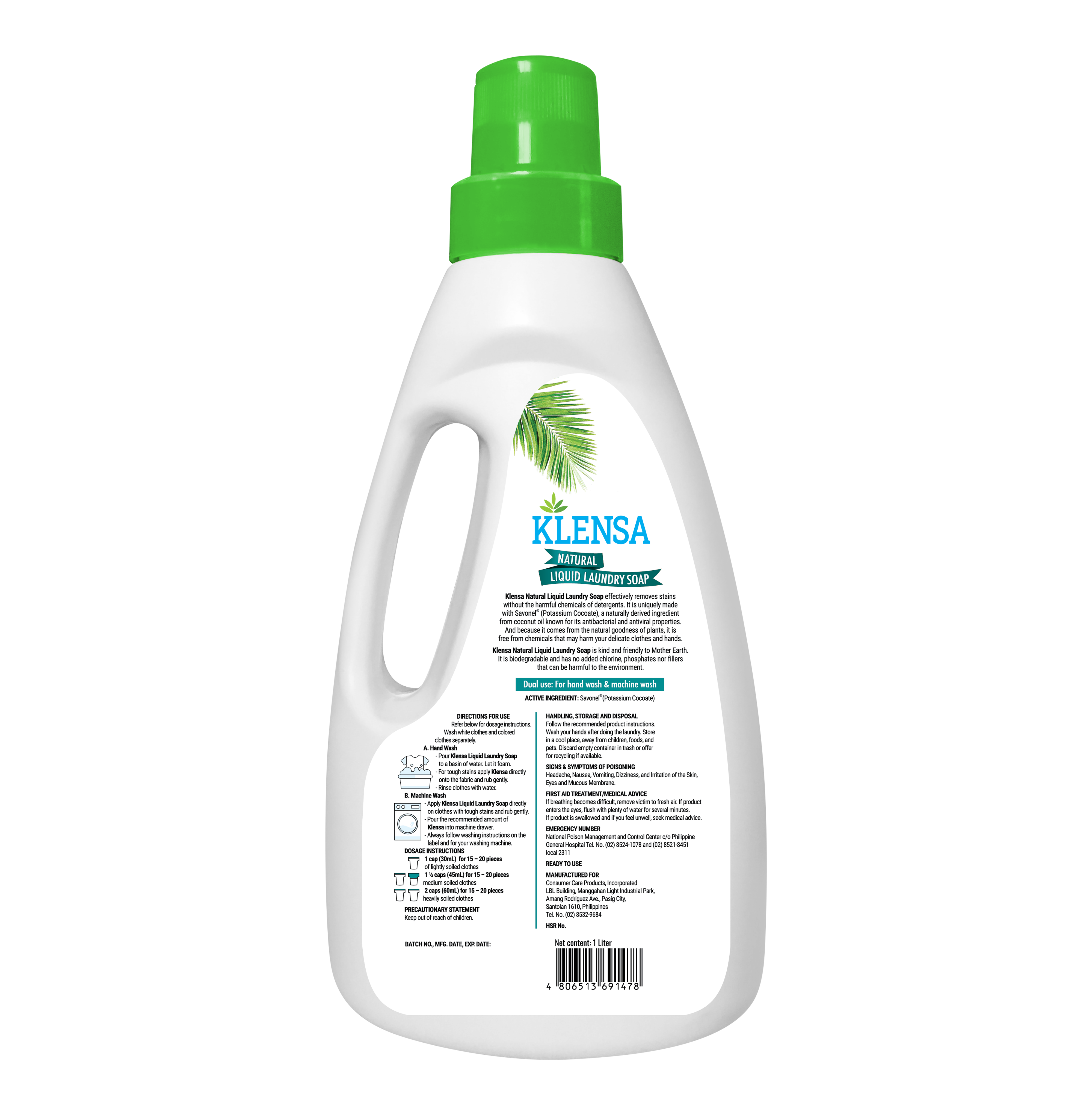 Klensa Natural Laundry Soap - 1L