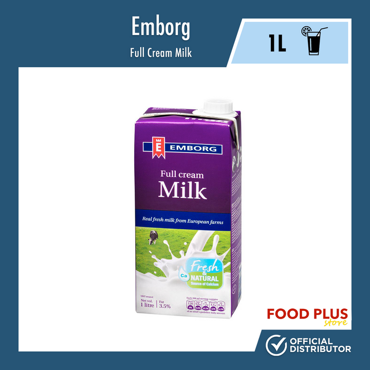 Emborg Full Cream Milk UHT 3.5% 1L