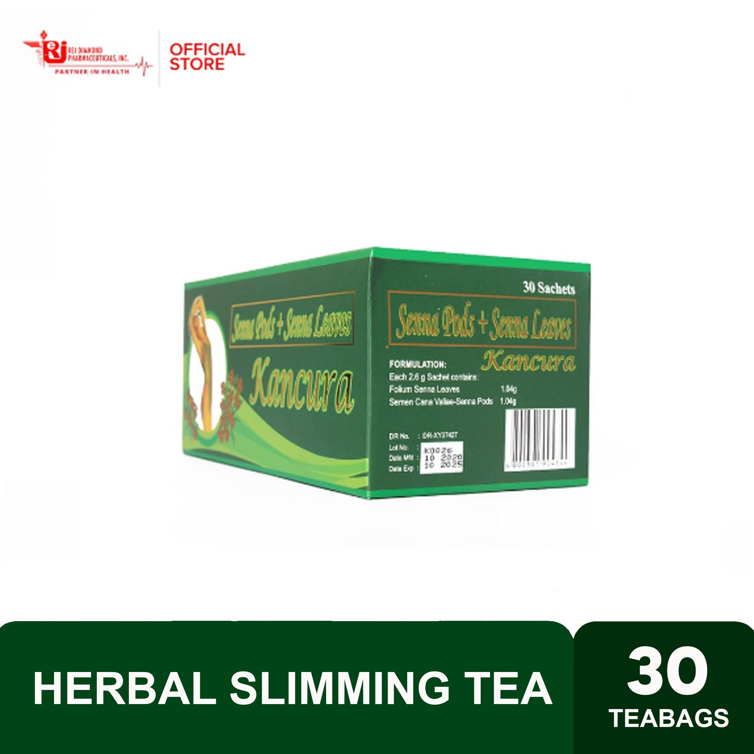 Kancura Herbal Slimming Tea - 30 Sachets (Laxative and Detox)