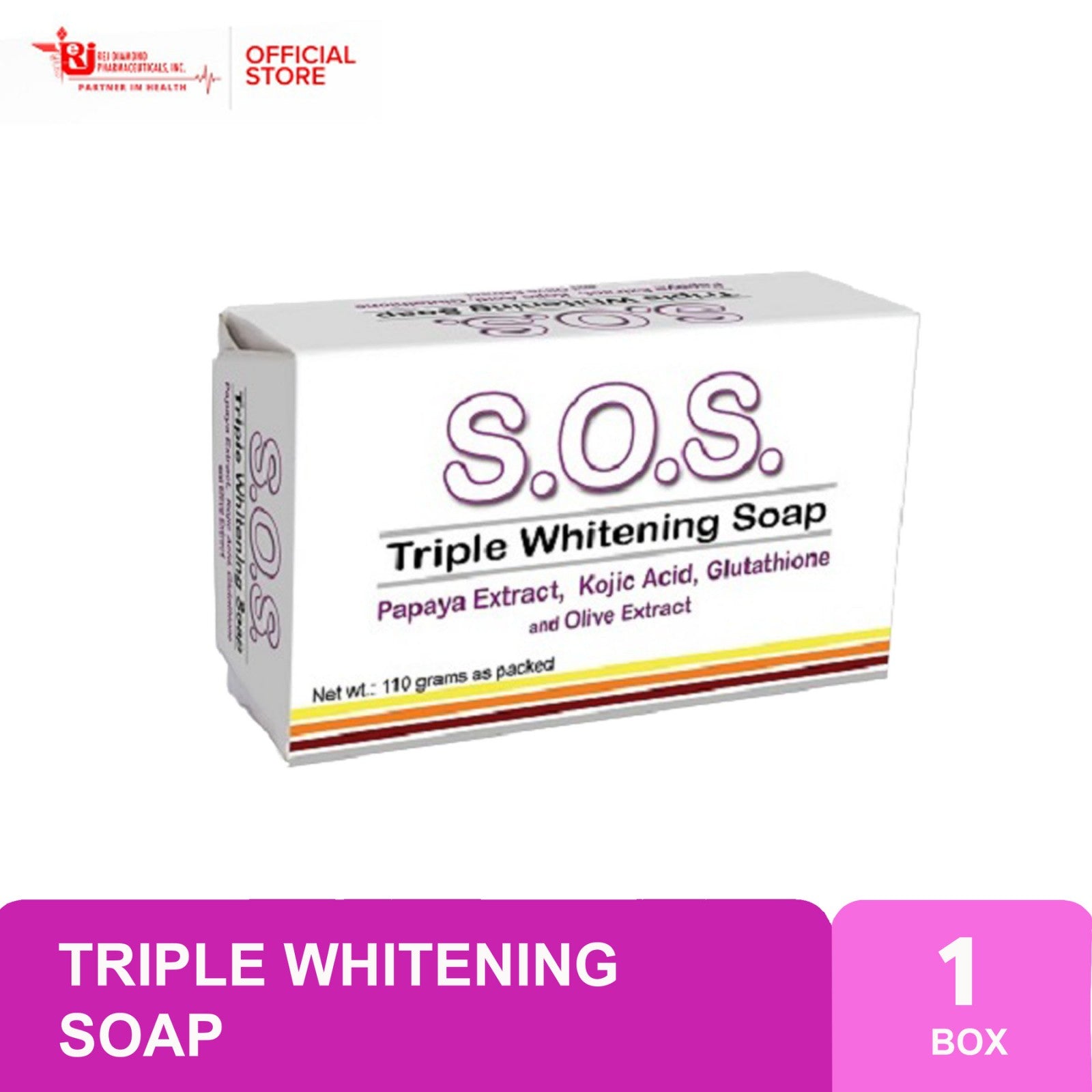 Save Our Skin Triple Whitening Soap -110g