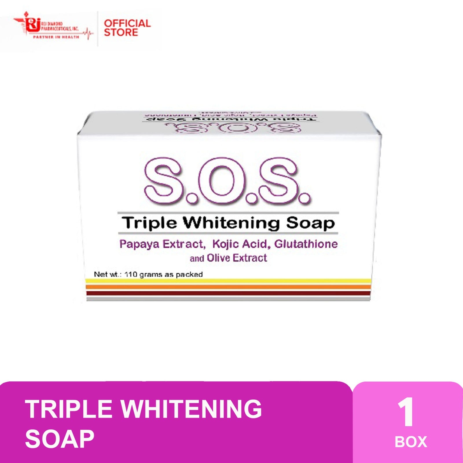 Save Our Skin Triple Whitening Soap -110g