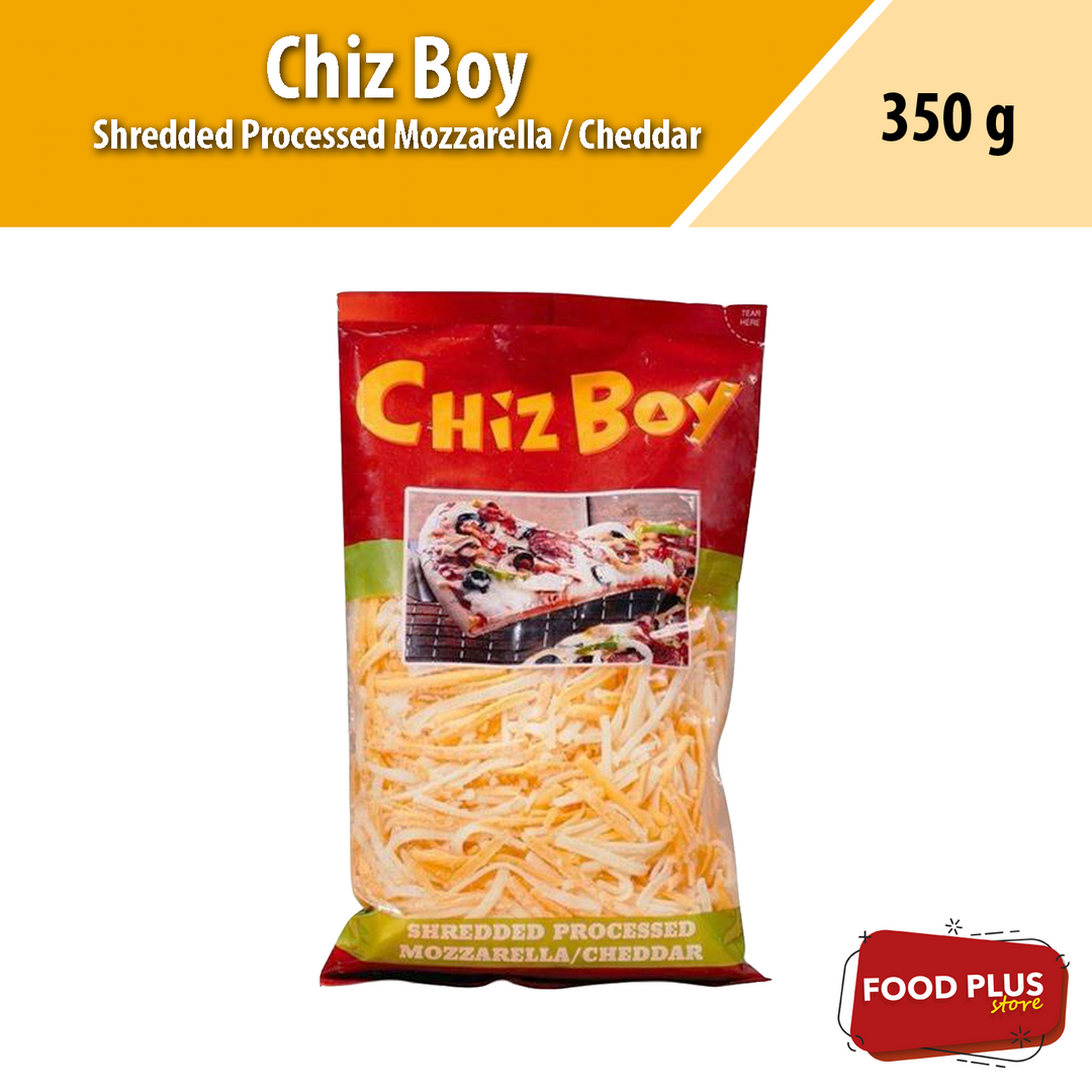 Chizboy Processed Shredded Mozza + Cheddar (350g)